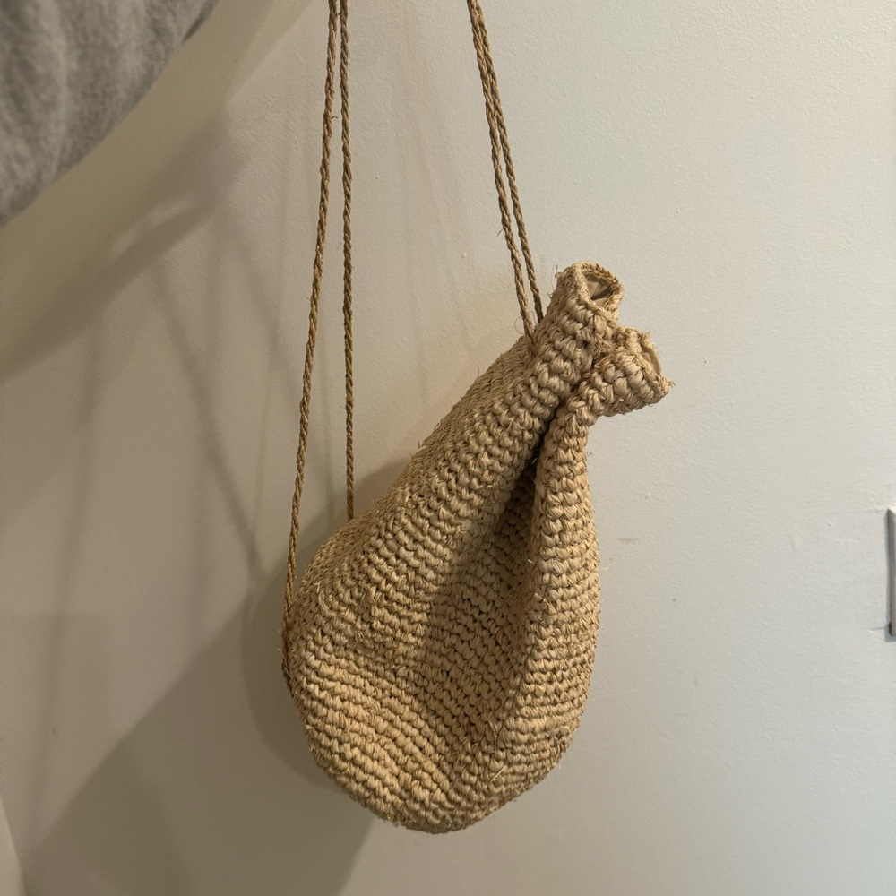 Vintage woven Straw Tote Bag